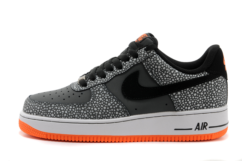 Nike Air Force Af1 Chaussures Pour Hommes Chaussures De Points Gris